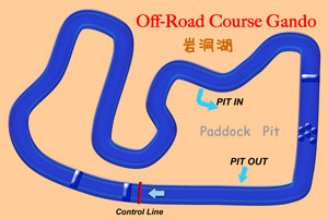 off-road race course 岩洞